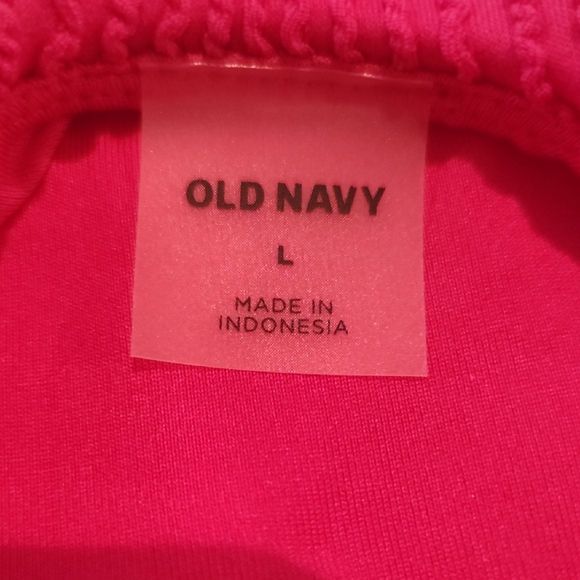 Old Navy Pink One-Shoulder One Piece Swimsuit - Picture 2 of 5